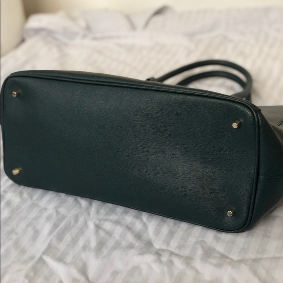 Furla structured tote NWOT green saffiano leather - Picture 4 of 6